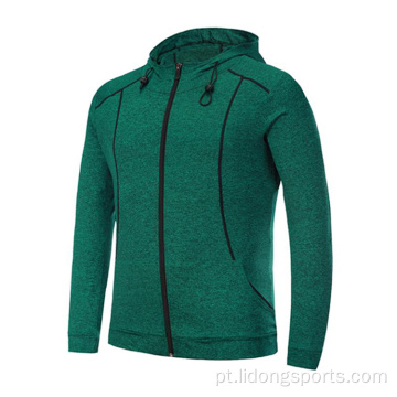 Mulher de Mulher de Hoodie de Ginástica Zip de alta qualidade